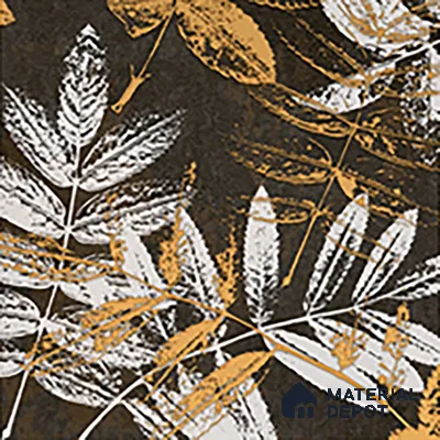 Floral Wall Tile TL 07249 B Plana 8006 GLM (Gold) 1 ft x 1 ft Ceramic Matte Finish - 9 mm  | 2 mm Spacer is Mandatory | Please Expect a Slight Variation of Pattern (Sample)